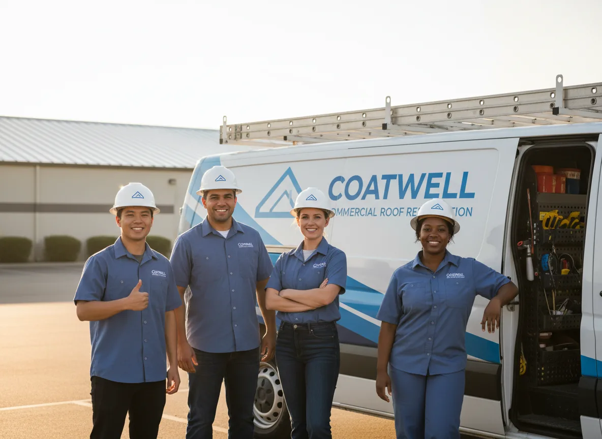 Commercial roof coating company in Sheldon, WI