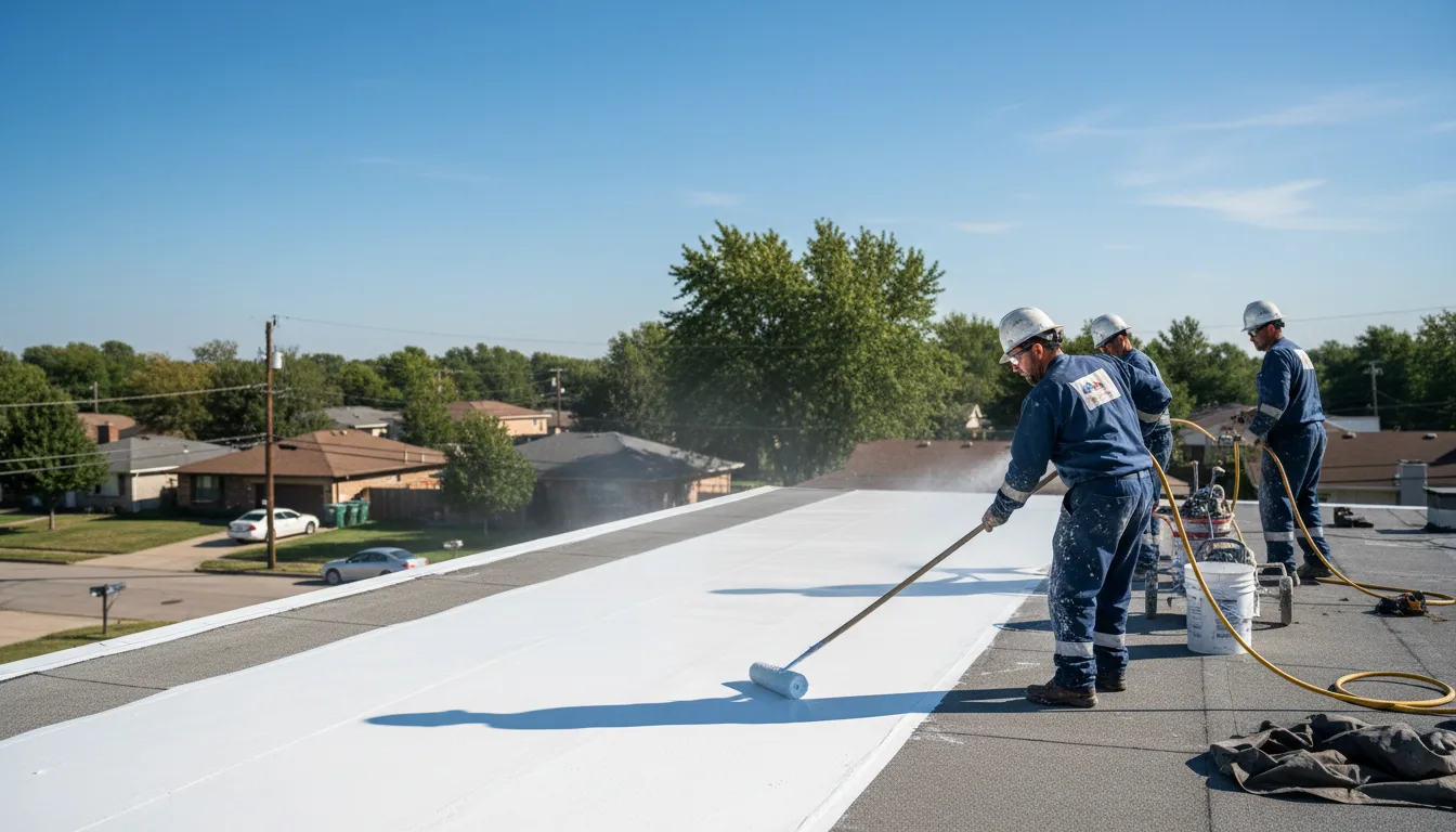 Commercial roof coating in Sheldon, WI near me